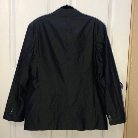 Kenneth Cole Men Black Blazer Black Cotton - Picture 11 of 14